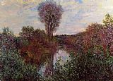Seine Canvas Paintings - Small Arm of the Seine at Mosseaux